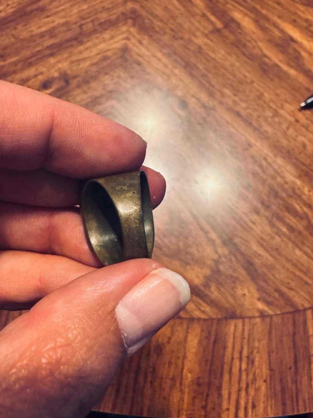 Turquoise Inlay Rectangular Statement Ring - Picture 3 of 4